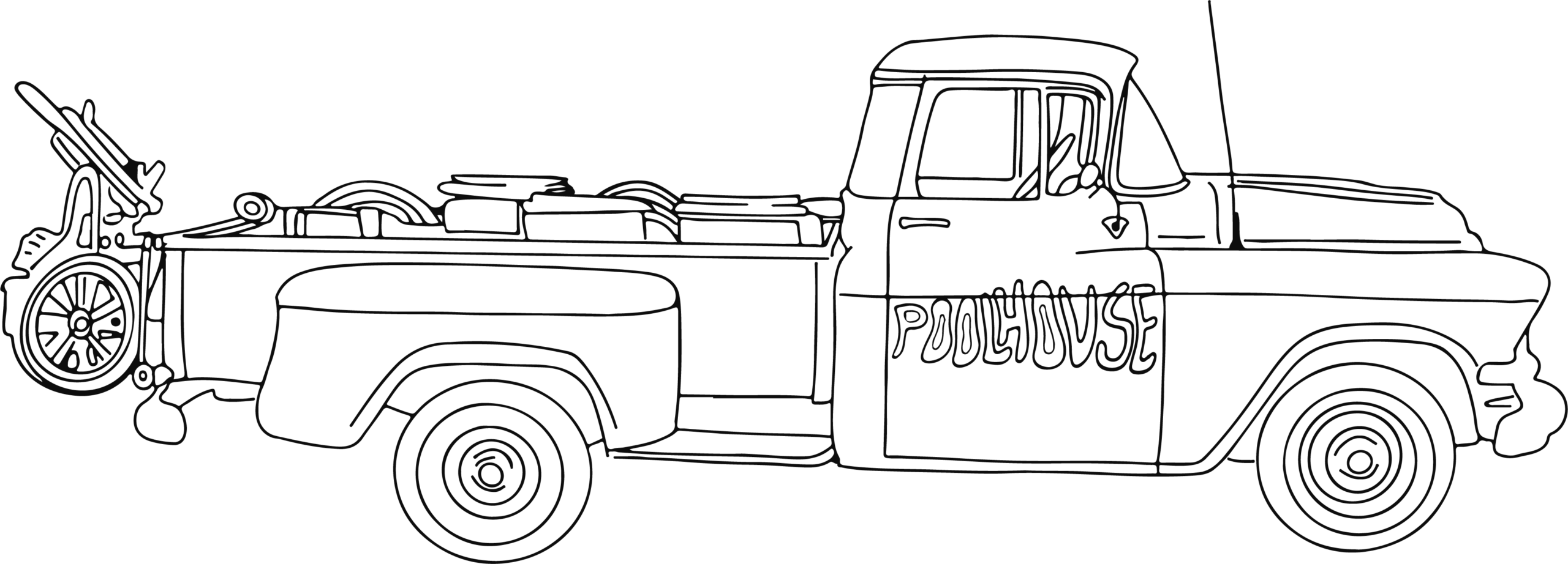 POOLHOUSE branded service truck